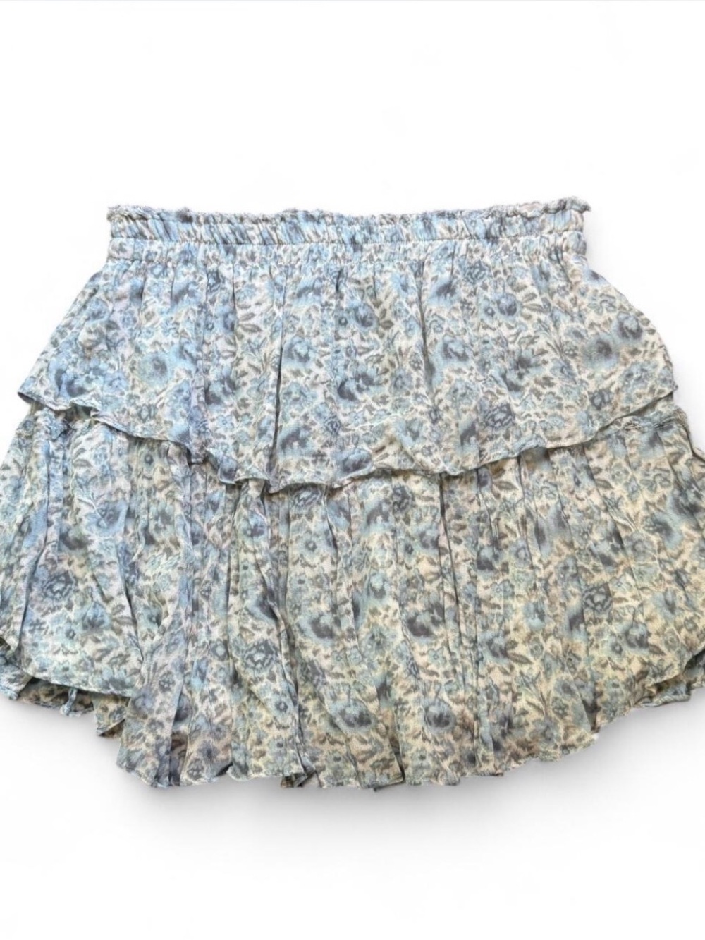 Blue Floral LoveShackFancy Skirt